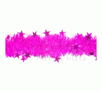 Metallic Purple Tinsel with Stars (10cm X 2m)
